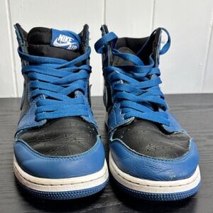 Nike Air Jordan 1 Retro High OG Dark Marina Blue Kids 575441-404 Size 6Y